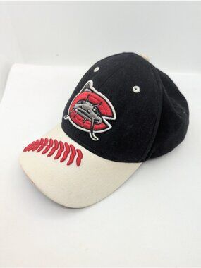 Ball Capp hat NC Carolina mudcats signed by Muddy Mascot Youth Size AS IS READ